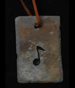 music note slate ornament